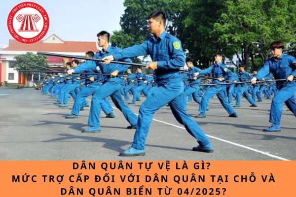 Dân quân tự vệ là gì? Mức trợ cấp đối với dân quân tại chỗ và dân quân biển từ 04/2025?