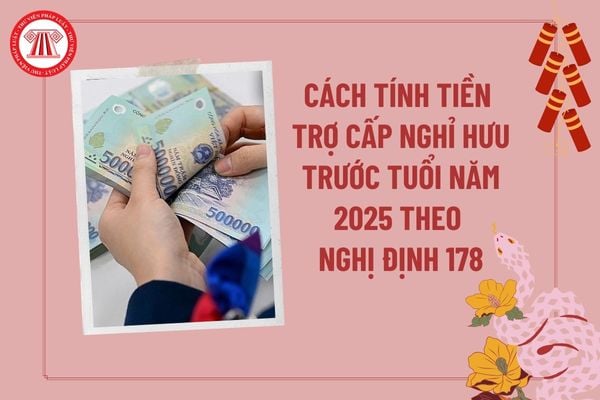 Cách tính tiền trợ cấp nghỉ hưu trước tuổi theo Nghị định 178 2024? Chính sách nghỉ hưu trước tuổi năm 2025 khi tinh gọn bộ máy?