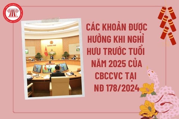 Các khoản được hưởng khi nghỉ hưu trước tuổi năm 2025 của cán bộ, công chức, viên chức tại Nghị định 178 2024 thế nào?