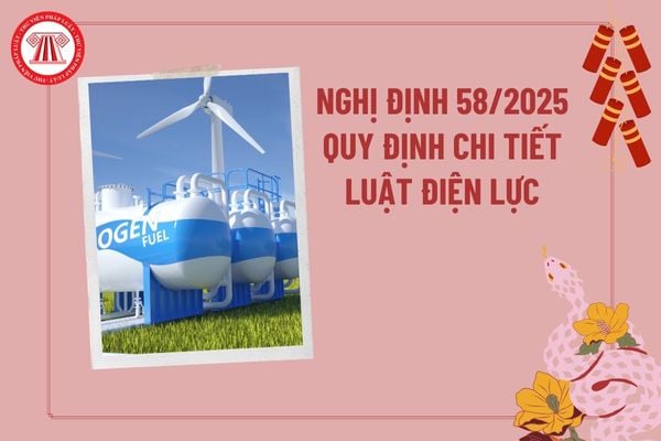 Nghị định 58/2025/NĐ-CP quy định chi tiết Luật Điện lực về phát triển điện năng lượng tái tạo, điện năng lượng mới?