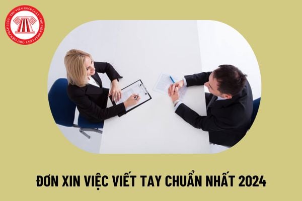 Mẫu đơn xin việc viết tay 2024 đẹp nhất ghi điểm với nhà tuyển dụng? Tải mẫu đơn xin việc viết tay file word ở đâu?