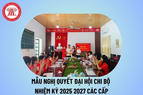 Mẫu nghị quyết Đại hội chi bộ nhiệm kỳ 2025 2027 trường học các cấp? Nghị quyết Đại hội chi bộ trường Mầm non, Tiểu học, Trung học?