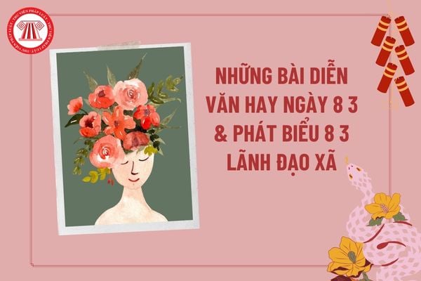 Những bài diễn văn hay về ngày 8 3 chúc mừng Ngày Quốc tế Phụ nữ của lãnh đạo xã? Bài phát biểu của lãnh đạo xã ngày 8 3?