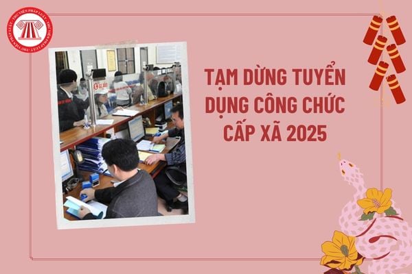 Tạm dừng tuyển dụng công chức cấp xã 2025 nhằm triển khai thực hiện Kết luận 127 của Bộ Chính trị tại các tỉnh? 