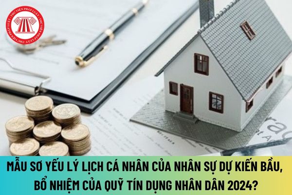 Mẫu sơ yếu lý lịch cá nhân của nhân sự dự kiến bầu, bổ nhiệm của quỹ tín dụng nhân dân 2024 được quy định như thế nào?