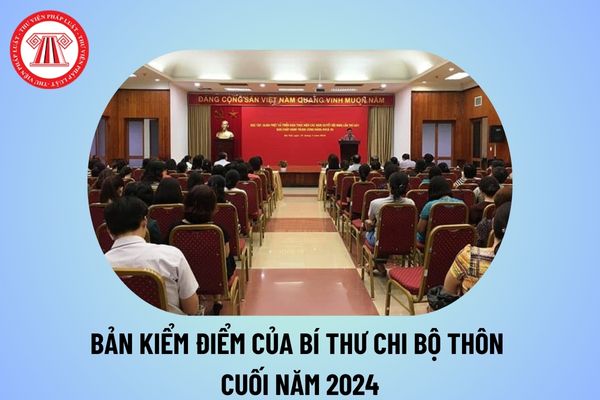 Bản kiểm điểm của Bí thư Chi bộ thôn cuối năm 2024? Bản kiểm điểm cá nhân Đảng viên 2024 của Bí thư Chi bộ thôn?