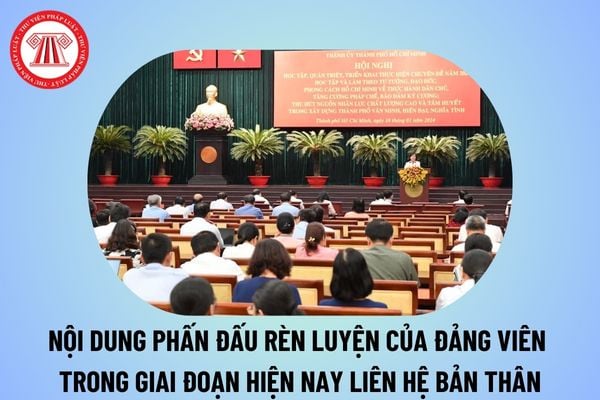 Trình bày nội dung phấn đấu rèn luyện của Đảng viên trong giai đoạn hiện nay liên hệ bản thân năm 2024 thế nào?