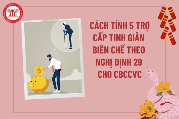 Cách tính trợ cấp tinh giản biên chế theo Nghị định 29 mới nhất? Cách tính tuổi nghỉ hưu theo Nghị định 29 2023?