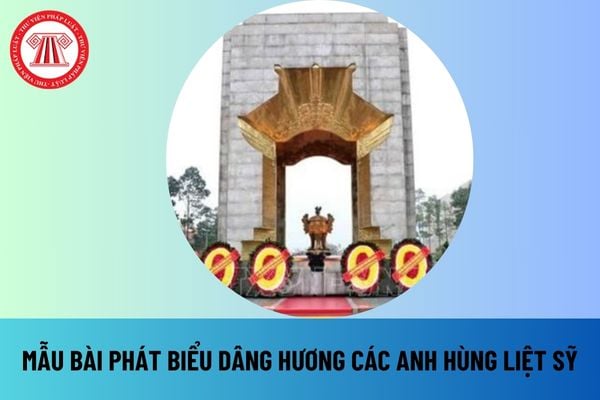 Bài phát biểu dâng hương các anh hùng liệt sỹ 27 7 2024? Ngày Thương binh Liệt sỹ ngày 27 7 2024 là thứ mấy?