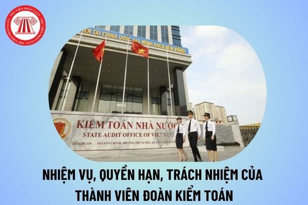 Nhiệm vụ, quyền hạn và trách nhiệm của thành viên Đoàn kiểm toán là Kiểm toán viên nhà nước từ 20/8/2024?