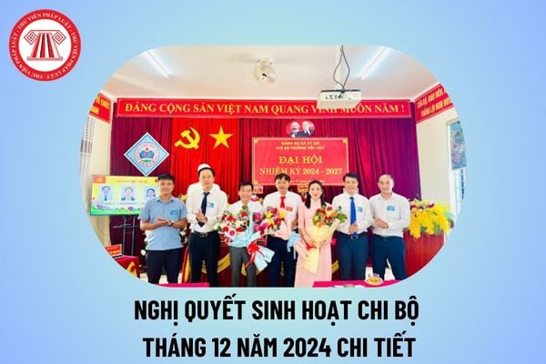 Nghị quyết chi bộ tháng 12 năm 2024 chi tiết? Mẫu nghị quyết sinh hoạt chi bộ trường học tháng 12 2024 thế nào?