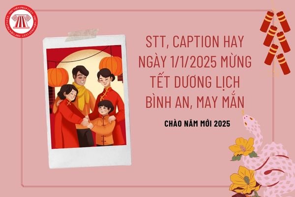 Stt, Cap hay ngày 1 1 2025 Tết Dương lịch chúc mừng năm mới 2025 bình an, hạnh phúc cho tất cả mọi người?