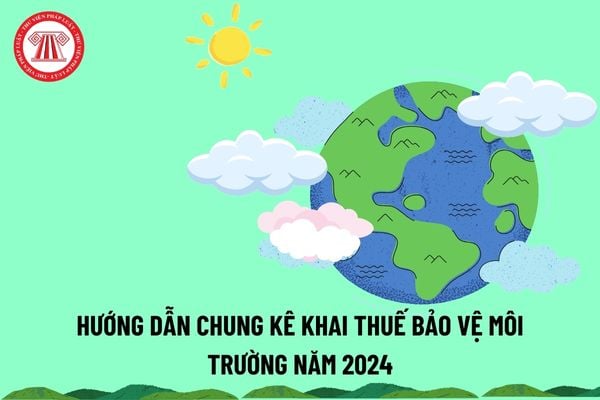 Hướng dẫn chung kê khai thuế bảo vệ môi trường năm 2024 thế nào? Những đối tượng nào sẽ chịu thuế bảo vệ môi trường?