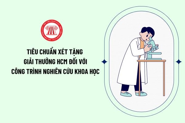 Tiêu chuẩn xét tặng Giải thưởng Hồ Chí Minh đối với công trình nghiên cứu khoa học áp dụng từ 10/04/2024?