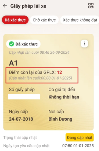 Cách tra cứu điểm giấy phép lái xe trên VNeID? Hướng dẫn tra cứu điểm GPLX trên VNeID nhanh chóng?