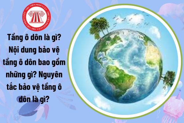 Tầng ô dôn là gì? Nội dung bảo vệ tầng ô dôn bao gồm những gì? Nguyên tắc bảo vệ tầng ô dôn là gì?