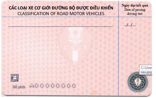 Giấy phép lái xe mới màu gì?