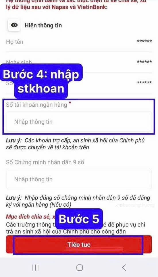 Cách liên kết tài khoản an sinh xã hội trên VNeID ngân hàng Vietinbank để nhận 100k dịp Quốc khánh 2/9?