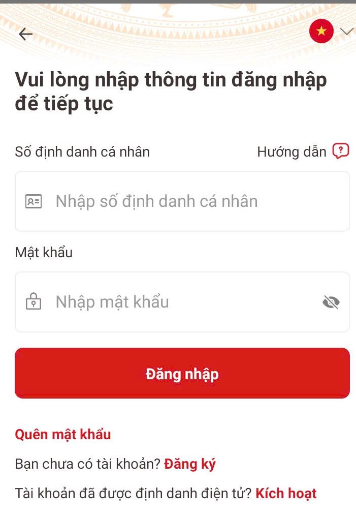 Cách đăng nhập tài khoản VNeID trên điện thoại đơn giản?