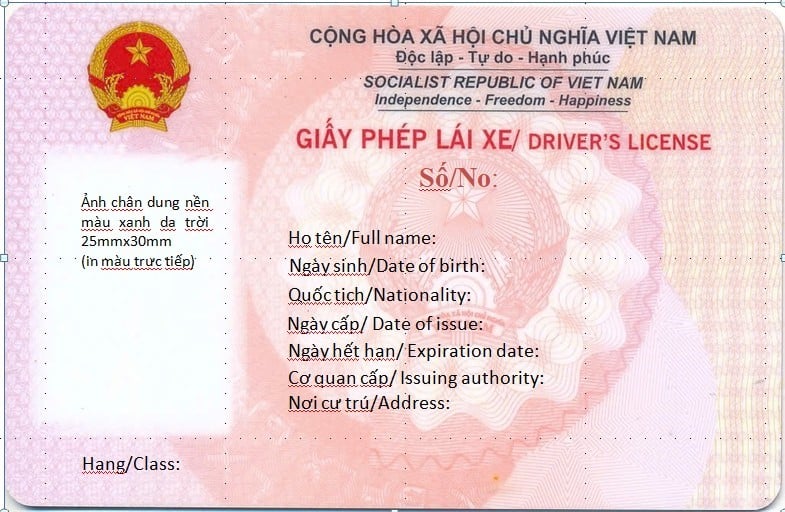 Giấy phép lái xe mới màu gì?