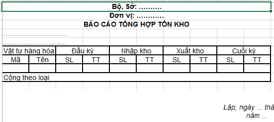 Tải về File excel báo cáo tổng hợp hàng tồn kho mới nhất? Báo cáo tổng hợp tồn kho được sử dụng để làm gì?