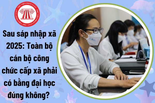 Sau sáp nhập xã: Toàn bộ cán bộ công chức cấp xã phải có bằng đại học theo Nghị định 33 đúng không? 