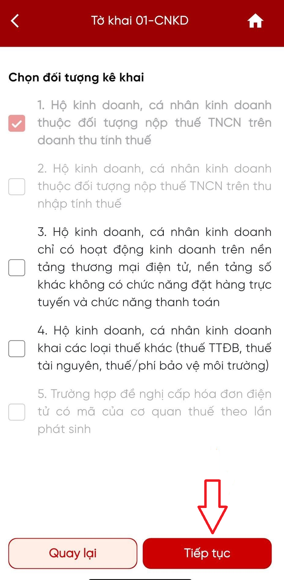 Hướng dẫn Hộ kinh doanh khai thuế bổ sung Quý 1/2026 trên Etax Mobile do khai sai, khai thiếu chi tiêt?