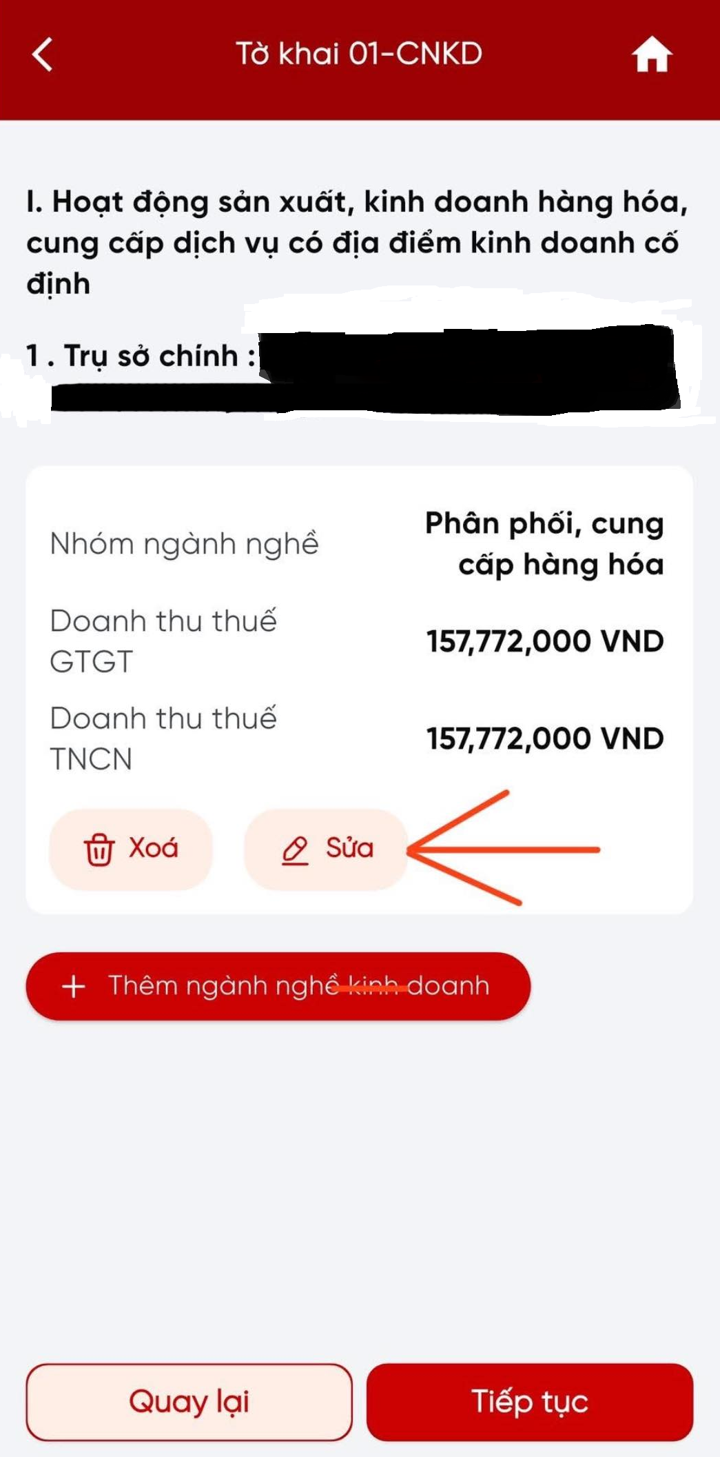 Hướng dẫn Hộ kinh doanh khai thuế bổ sung Quý 1/2026 trên Etax Mobile do khai sai, khai thiếu chi tiêt?