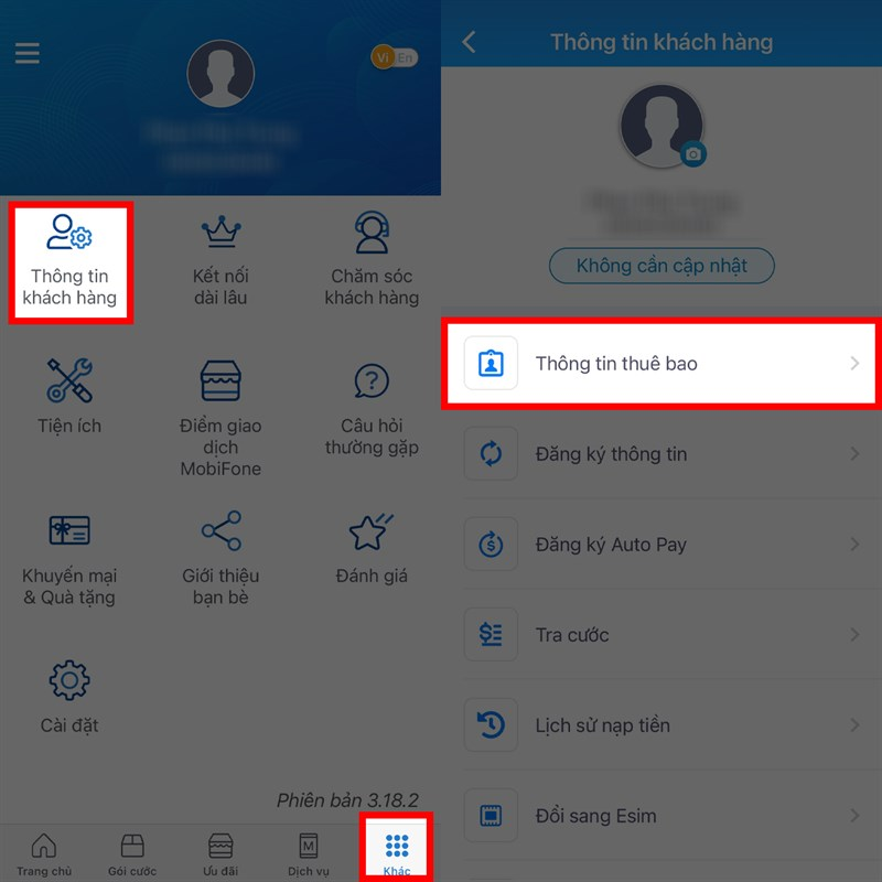 Hướng dẫn xác thực sim chính chủ nhà mạng MobiFone