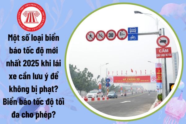 Một số loại biển báo tốc độ mới nhất 2025 khi lái xe cần lưu ý để không bị phạt? Biển báo tốc độ tối đa cho phép?