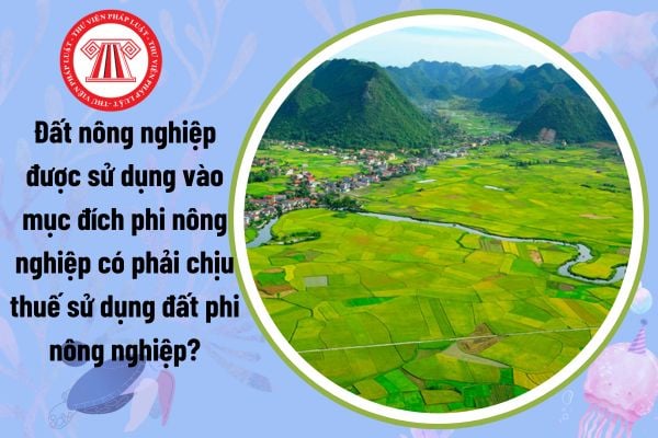 Đất nông nghiệp được sử dụng vào mục đích phi nông nghiệp có phải chịu thuế sử dụng đất phi nông nghiệp?