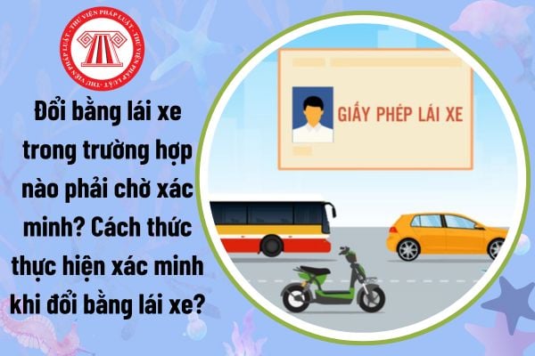 Đổi bằng lái xe trong trường hợp nào phải chờ xác minh? Cách thức thực hiện xác minh khi đổi bằng lái xe?