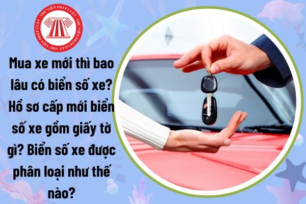 Mua xe mới thì bao lâu có biển số xe? Hồ sơ cấp mới biển số xe gồm giấy tờ gì? Biển số xe được phân loại như thế nào?