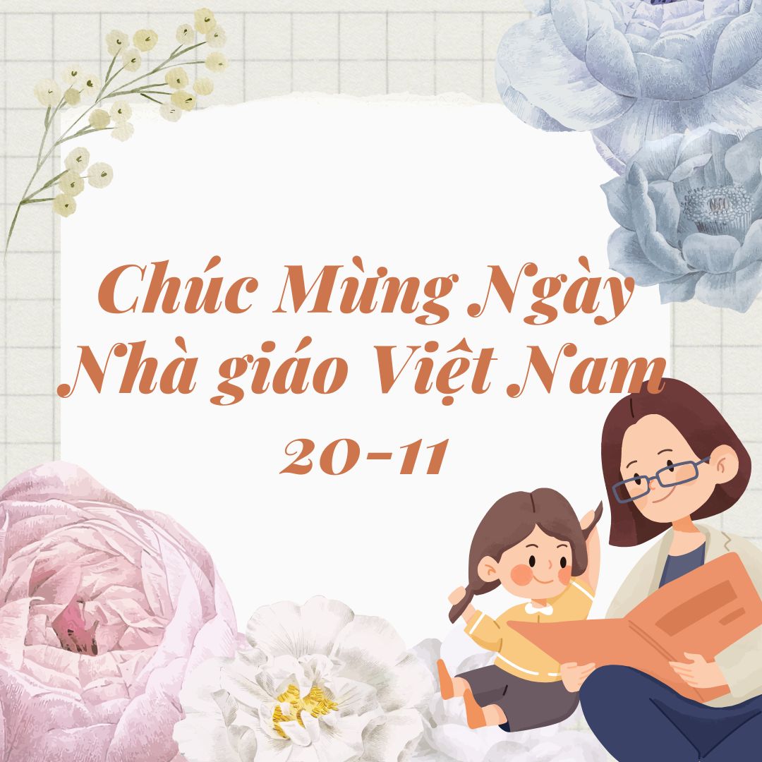 Mẫu banner chào mừng ngày 20 11 Ngày Nhà giáo Việt Nam