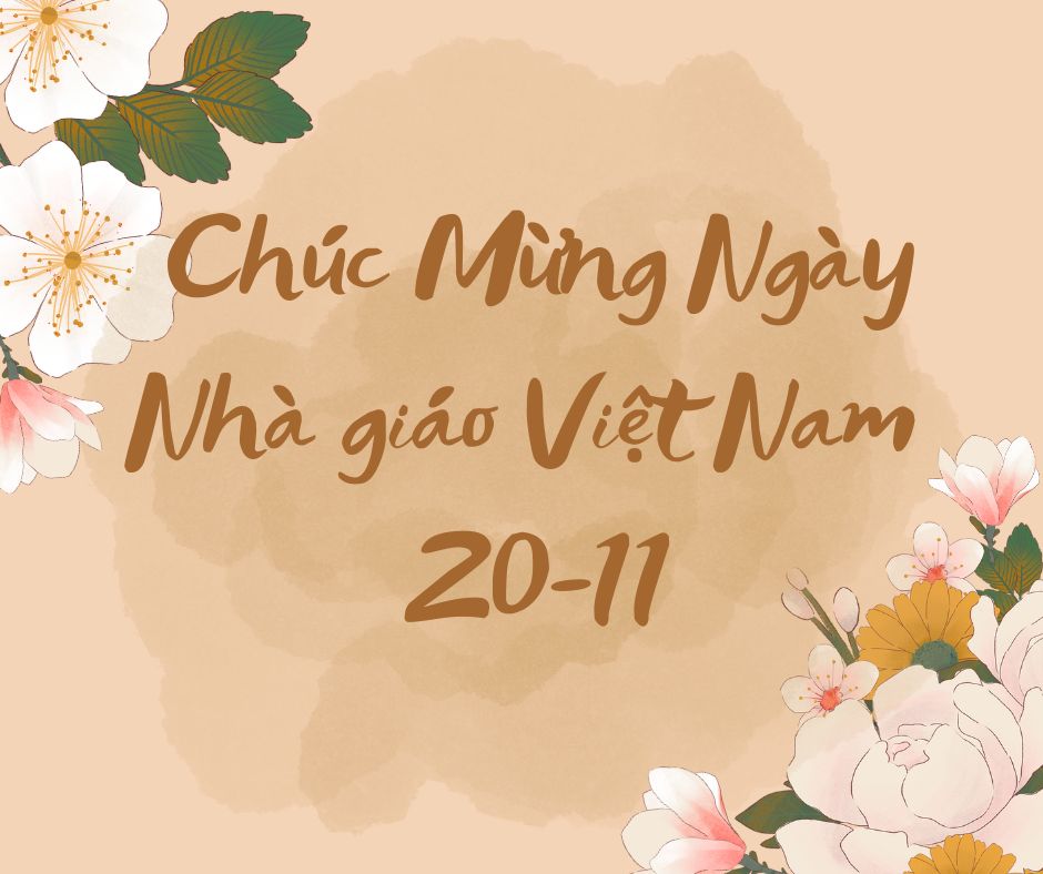 Mẫu banner chào mừng ngày 20 11 Ngày Nhà giáo Việt Nam