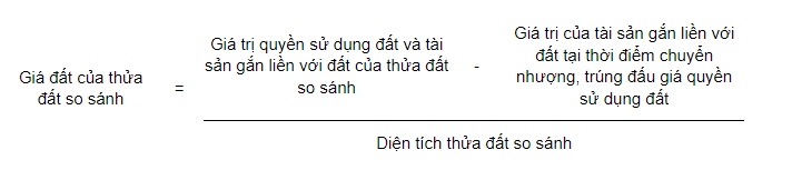 Thứ tự ưu tiên lựa chọn thông tin của các thửa đất so sánh theo Nghị định 226?