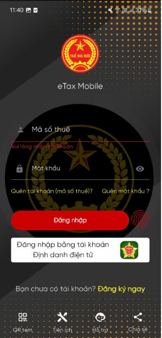 Hướng dẫn 4 bước xác thực sinh trắc học sử dụng hóa đơn điện tử online năm 2026? Cách xác thực sinh trắc học trên eTax Mobile?