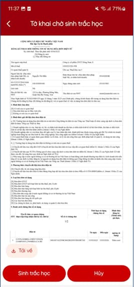 Hướng dẫn 10 bước xác thực sinh trắc học sử dụng hóa đơn điện tử online năm 2026? Cách xác thực sinh trắc học trên eTax Mobile?
