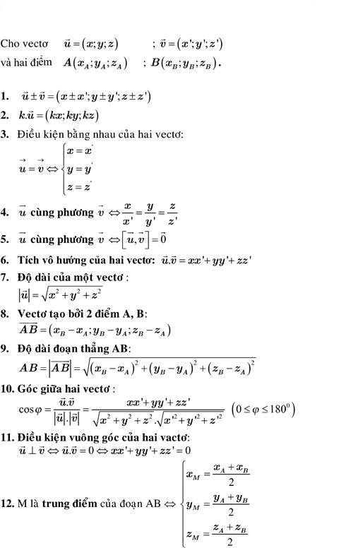 Công thức hệ tọa độ trong không gian? Phương pháp toạ độ trong không gian? Mục tiêu của Giáo dục trung học phổ thông là gì?