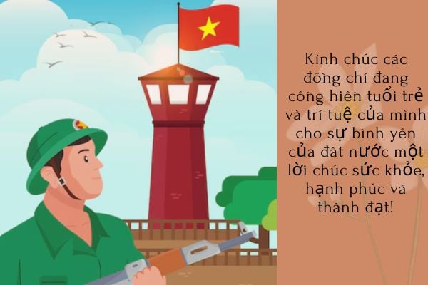 Mẫu thiệp tặng chú bộ đội nhân ngày 22 12?