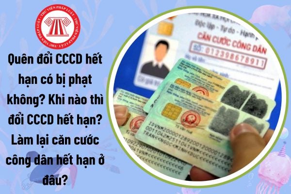 Quên đổi CCCD hết hạn có bị phạt không? Khi nào thì đổi CCCD hết hạn? Làm lại căn cước công dân hết hạn ở đâu?