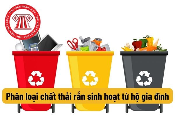 Phân loại chất thải rắn sinh hoạt từ hộ gia đình