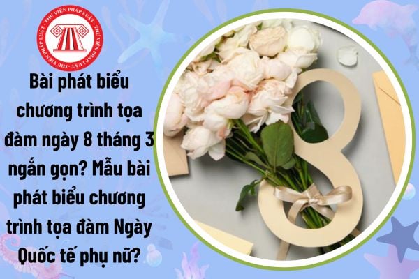 Bài phát biểu chương trình tọa đàm ngày 8 tháng 3 ngắn gọn? Mẫu bài phát biểu chương trình tọa đàm Ngày Quốc tế phụ nữ?