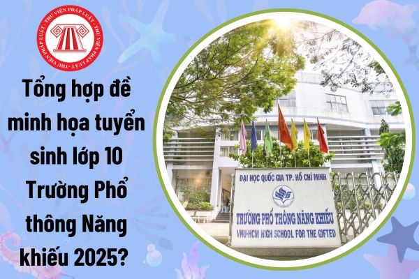 Tổng hợp đề minh họa tuyển sinh lớp 10 Trường Phổ thông Năng khiếu 2025? Quy trình tuyển sinh lớp 10 năm 2025?