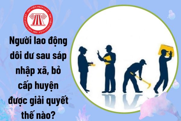 Người lao động dôi dư của cơ quan sau sáp nhập xã, bỏ cấp huyện được giải quyết như thế nào theo Nghị quyết 35?