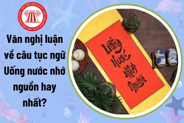 Văn nghị luận về câu tục ngữ Uống nước nhớ nguồn hay nhất? Đoạn văn nghị luận 200 chữ về câu tục ngữ Uống nước nhớ nguồn?