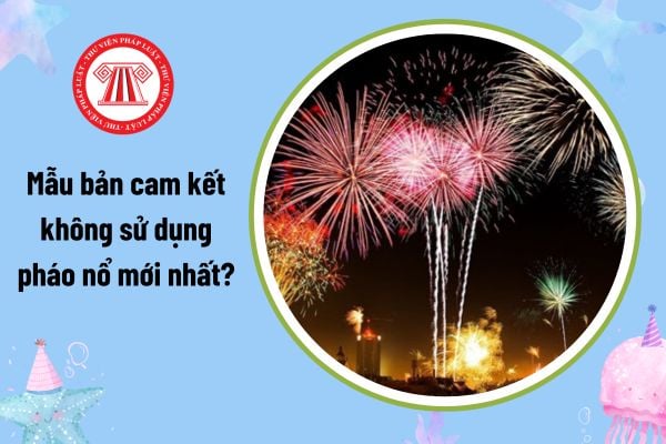 Tổng hợp mẫu bản cam kết không sử dụng pháo nổ mới nhất là? Cam kết không sử dụng pháo nổ là gì?