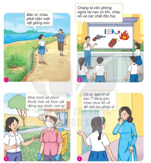 Giáo dục công dân 8 Kết nối tri thức Bài 9: Phòng ngừa tai nạn vũ khí, cháy, nổ và các chất độc hại