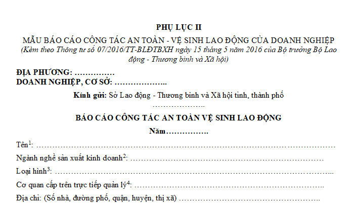 Tổng hợp 2 mẫu báo cáo về công tác an toàn, vệ sinh lao động kèm cách viết chi tiết?