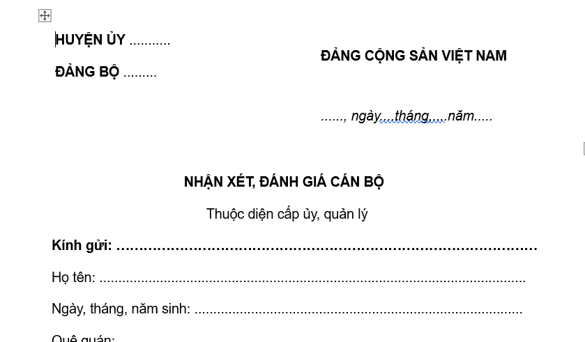 Mẫu bản nhận xét đánh giá cán bộ chiến sỹ Công an nhân dân mới nhất? Hướng dẫn cách viêt?